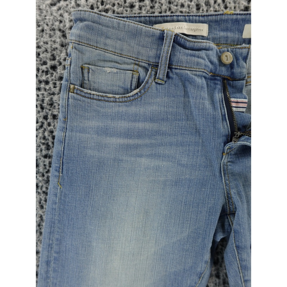 Pilcro‎ Hyphen 28 Womens Light Wash Embroidered Flower Skinny Jeans Size 28 - Picture 2 of 15